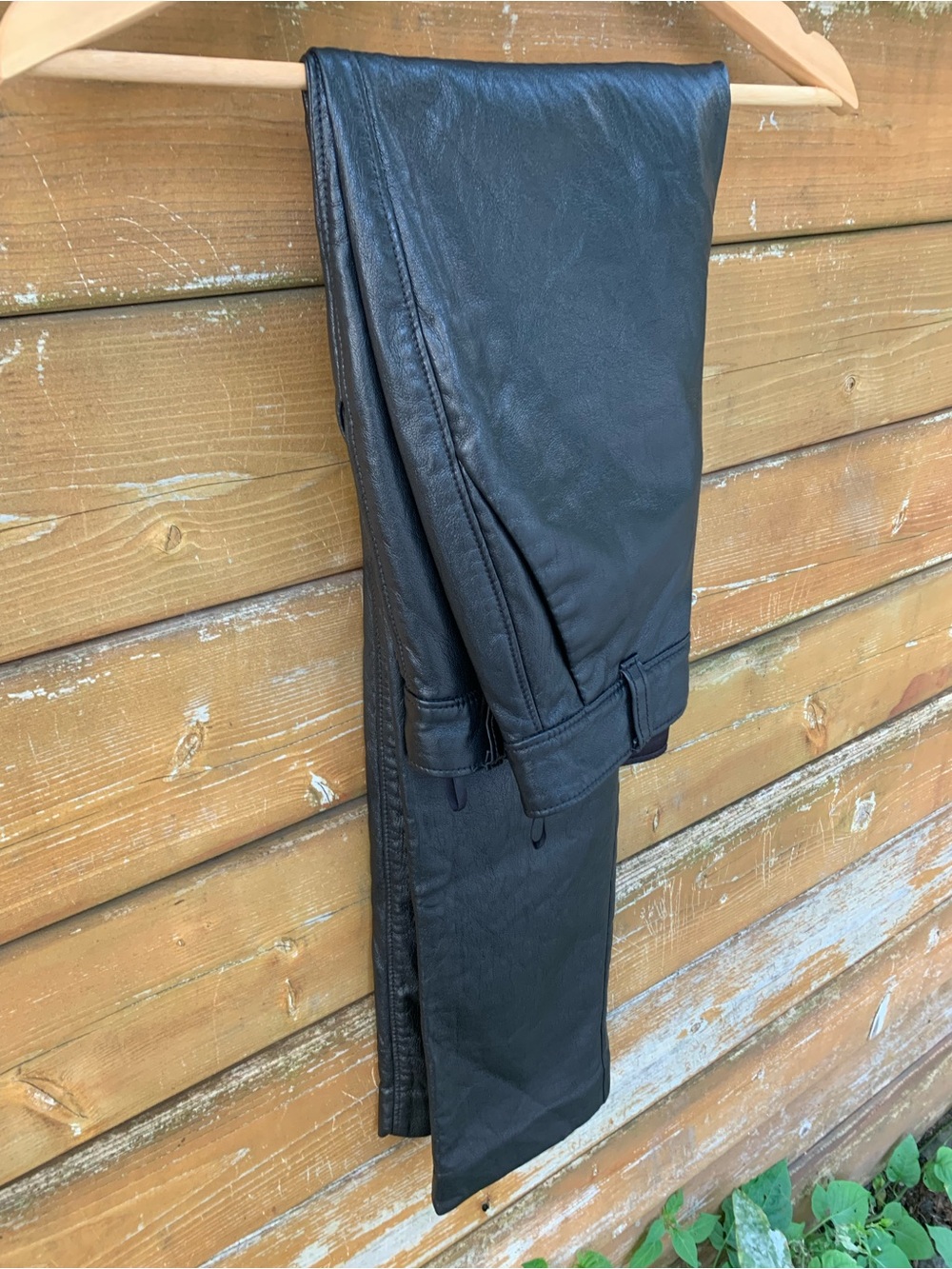 Babaton Command Vegan Leather Pants Black Size 00